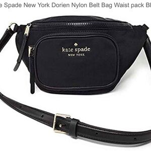 New🎀Kate Spade sling belt bag dorien nylon black